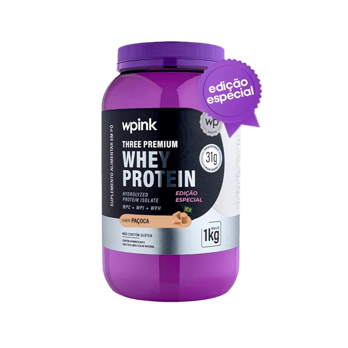 Three Premium Whey Protein Paçoca 3W - (1kg)