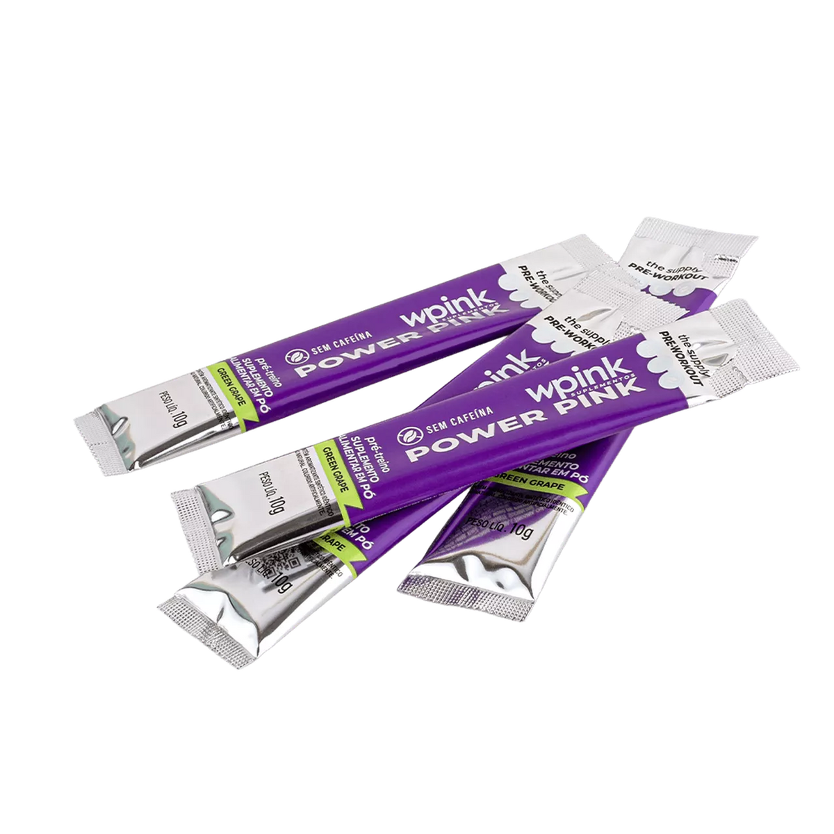 Power Pink sem Cafeína de Uva Verde - Pré-Treino - 300g